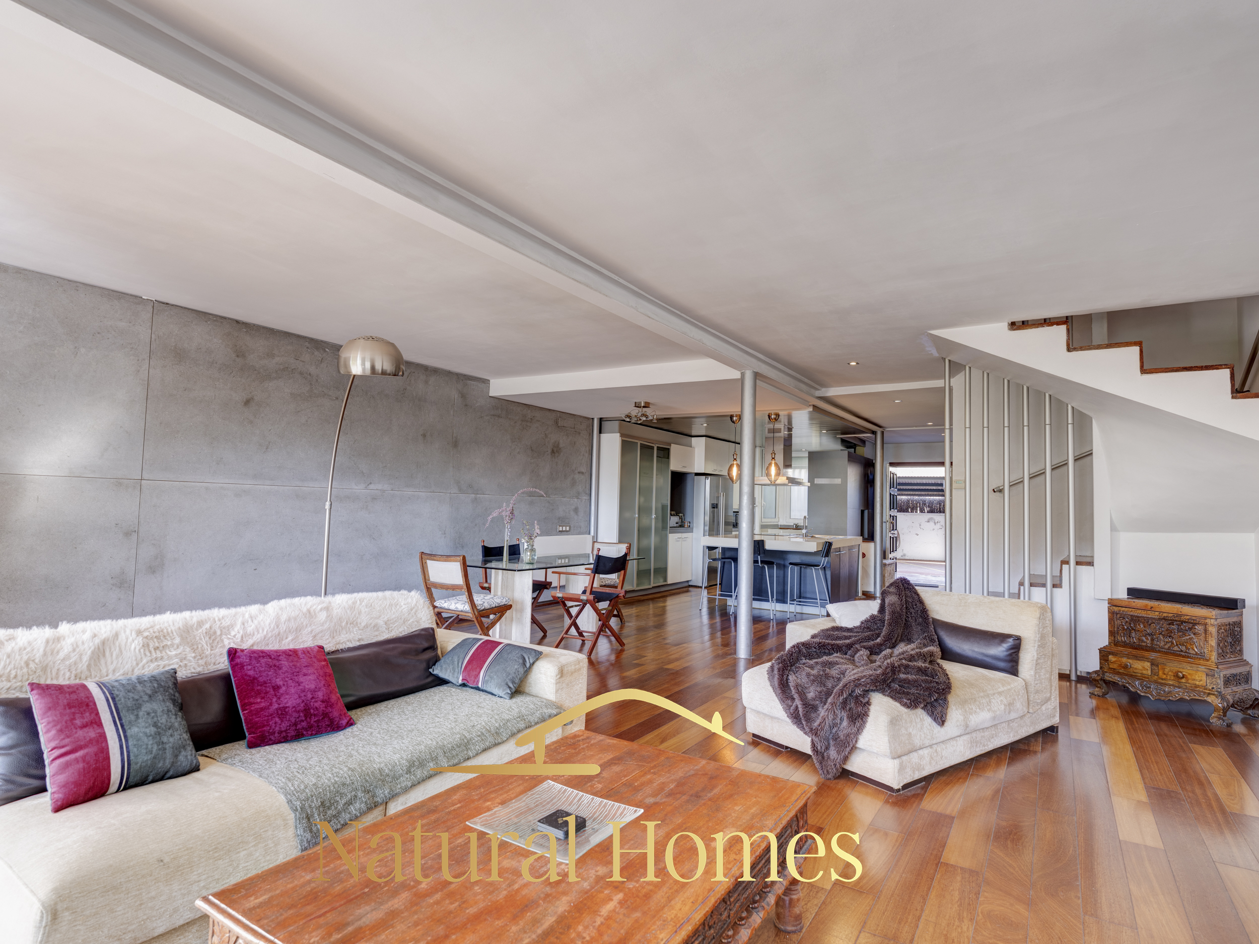 salón 3 Semi-detached house with sea views in Sant Andreu de Llavaneres