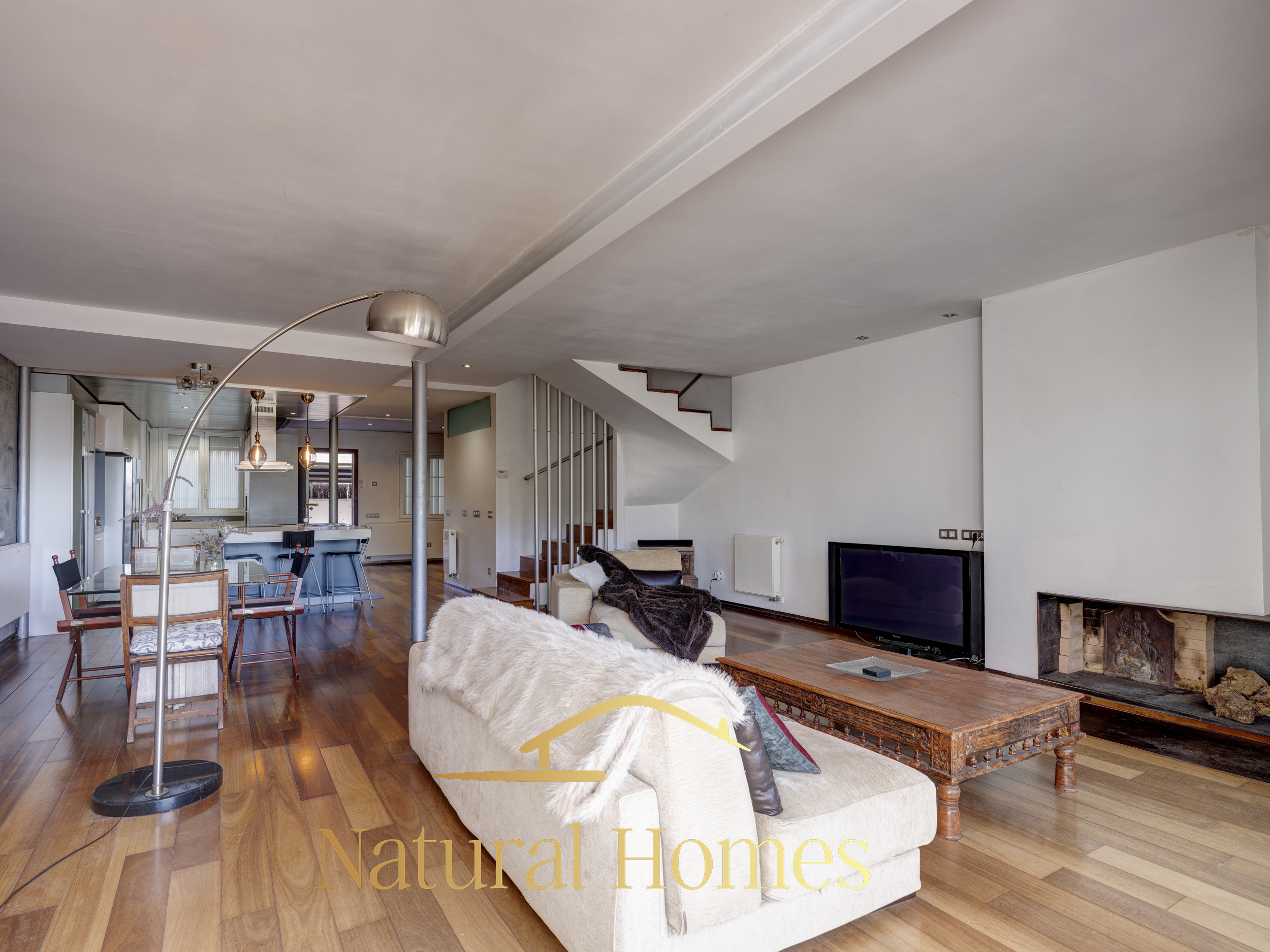 salón 4 (2) Semi-detached house with sea views in Sant Andreu de Llavaneres